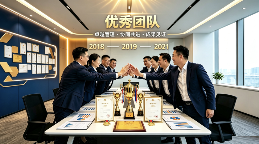 优秀团队 · 卓越管理 · 协同共进 · 成果见证